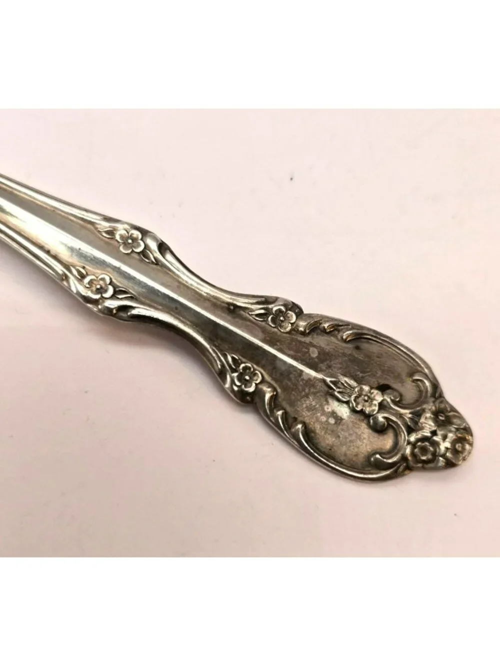 Rogers & Bro Silverplate Pierced Serving Spoon Floral Antique Vintage CM2273